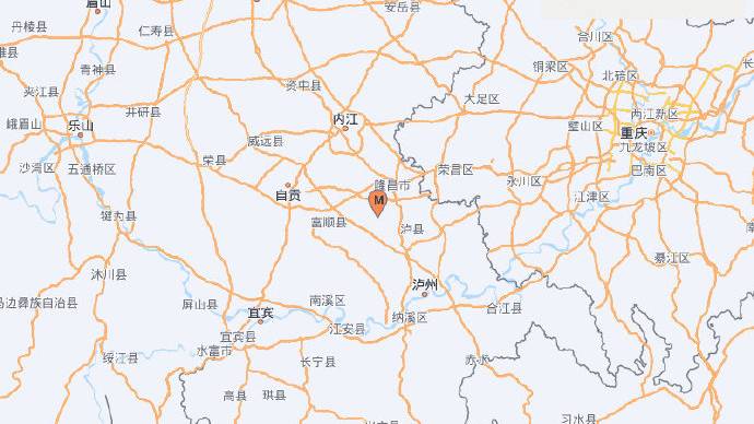 四川内江发生地震。微博
