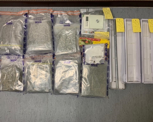 警方檢獲的毒品市值約108萬元。