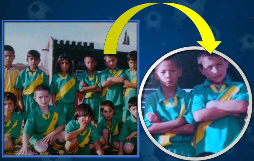 利辛度马天尼斯童年时已热爱足球。网上图片
