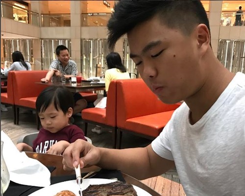翁嘉穗兩個寶貝兒子