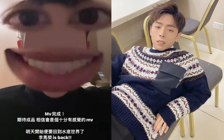 Edan忙到癲,隨時隨地都可以瞓得著。