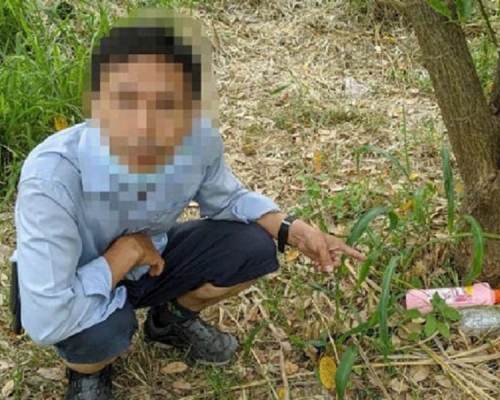 阿努帕將自己的親生骨肉殺害後將遺體埋葬在樹下。網圖