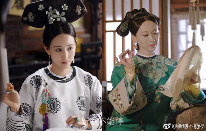 愉妃:《如懿傳》張鈞甯(左)、《延禧》練練