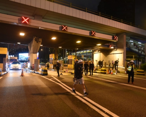 示威者瘫痪红隧交通