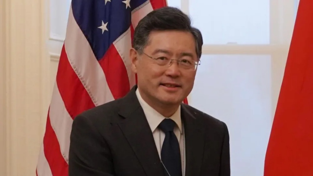秦剛2021年時接替崔天凱出任中國駐美國大使。圖:中國駐美大使館