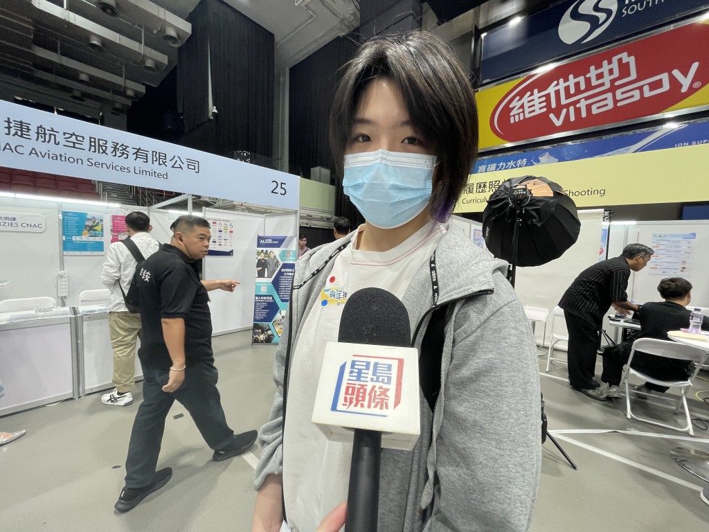 來自新加坡的「新香港人」尹小姐。蔡思宇攝
