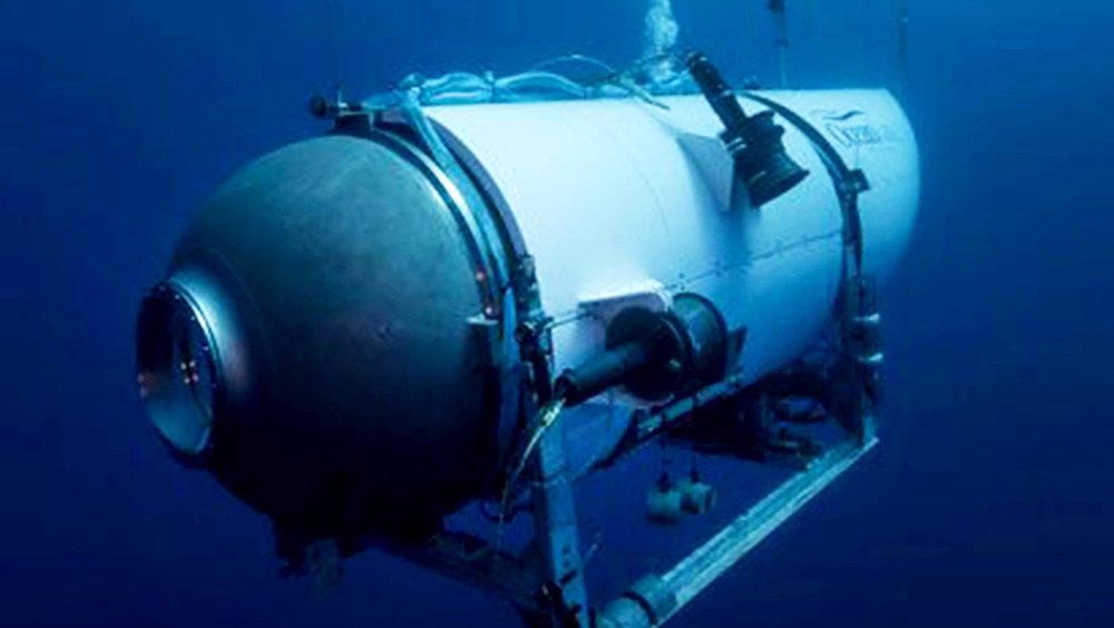 铁达尼观光潜艇失踪，搜索遇阻力，美军认「没能力」。AP