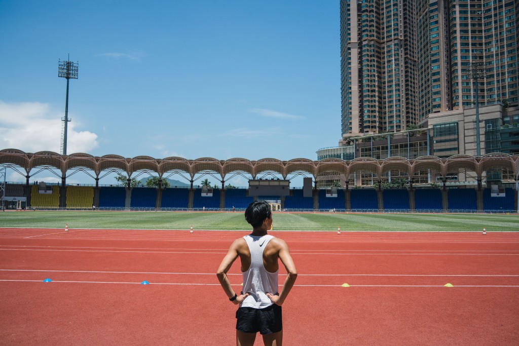 小西灣運動場是呂偉強開始練跑步的地方。 小西灣運動場是呂偉強開始練跑步的地方。