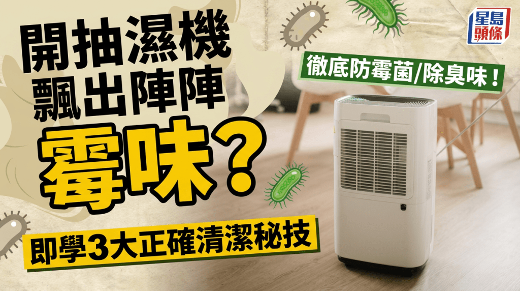 开抽湿机飘出阵阵霉味？即学3大正确清洁方法 彻底防霉菌/除臭味！