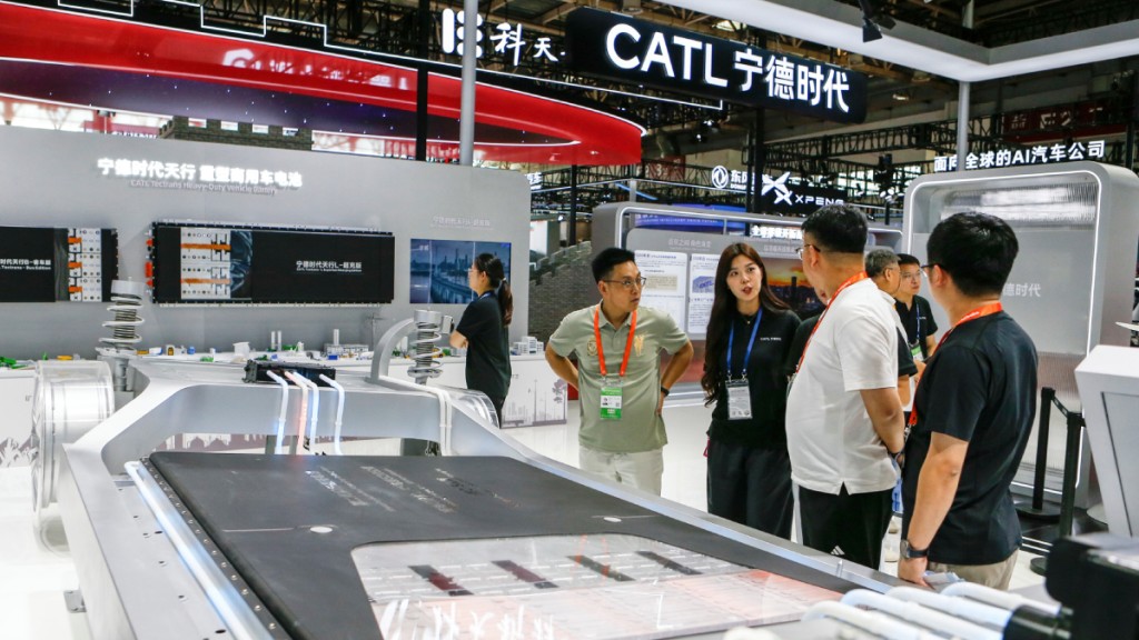 寧德時代是國產鋰電池製造商巨頭。新華社