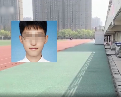 徐州醫科大學一名19歲男同學參加體適能測驗時不幸喪命。　影片截圖