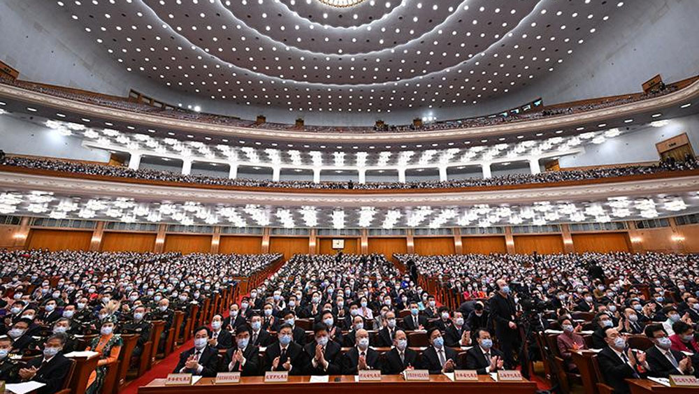 全國人大會議收到代表議案487件。