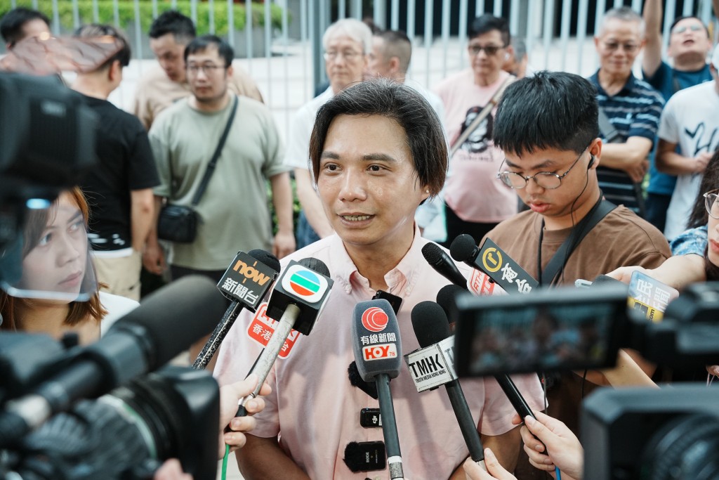 小車主捍衛權益關注組發言人林智聰。汪旭峰攝 小車主捍衛權益關注組發言人林智聰。汪旭峰攝
