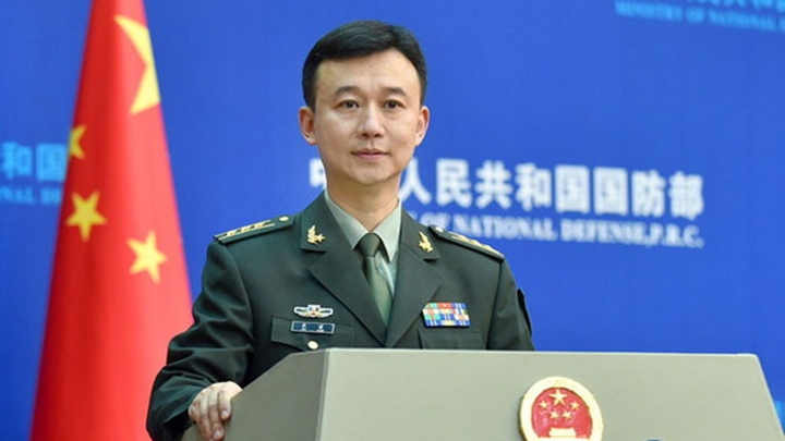 国防部新闻局局长、国防部新闻发言人吴谦。资料图片