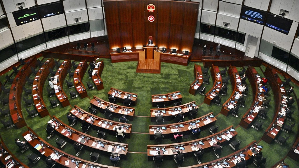 立法會會議因應新冠肺炎疫情作出特別安排。資料圖片