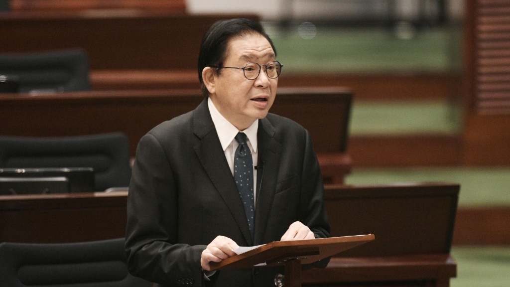 行政會議成員、立法會議員林健鋒。 行政會議成員、立法會議員林健鋒。