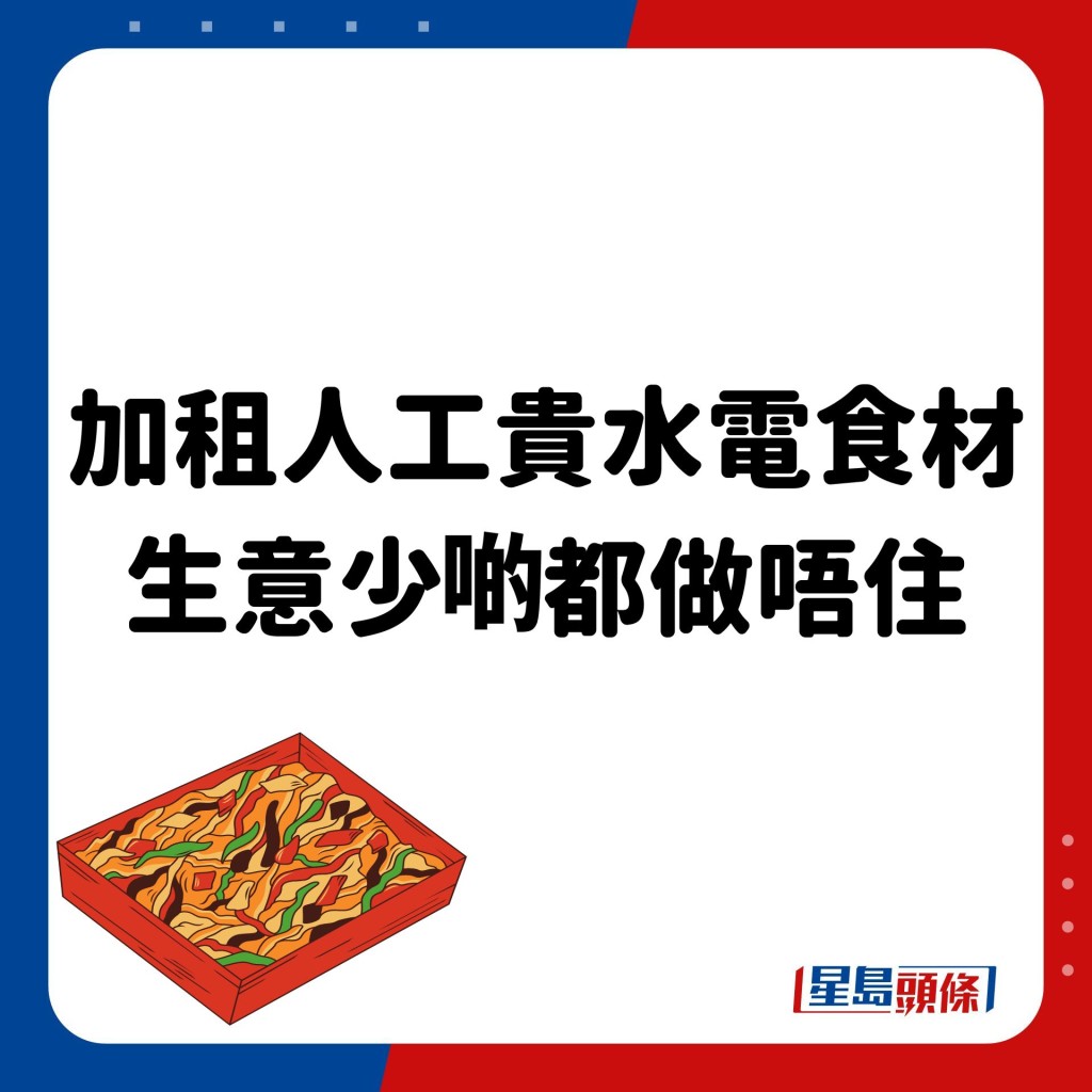 部分网民表示有同感，认为两餸饭需求减、开支大。