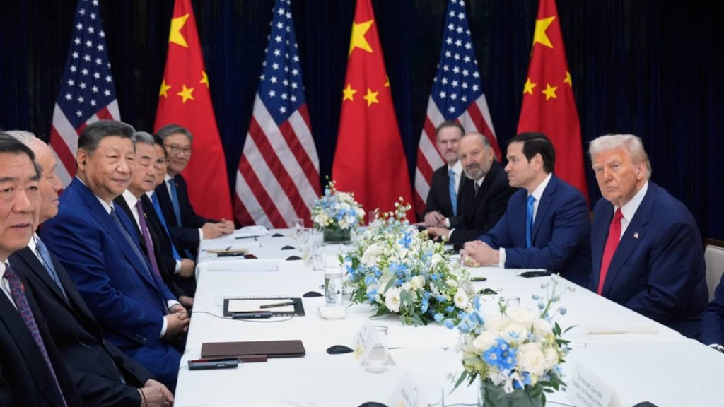 中美在南韓舉行峰會後，中國外長王毅預料兩國關係短期穩定可控。美聯社