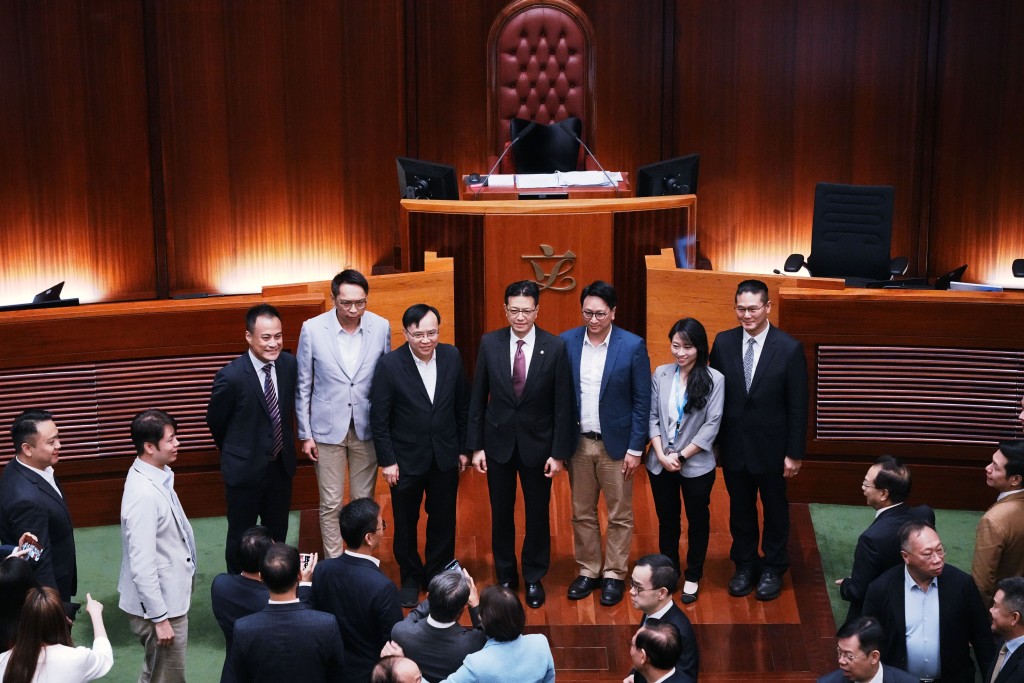 工聯會議員合照。汪旭峰攝 工聯會議員合照。汪旭峰攝