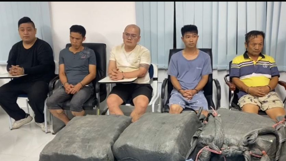 柬埔寨破獲特大海上走私毒品案，5名台灣男子被捕。 柬中時報