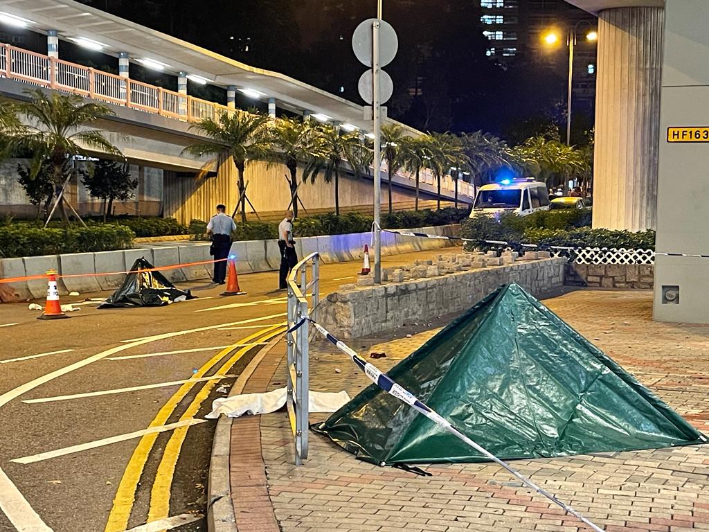 男子從高處墮下，身體一分為二慘死。 李家傑攝