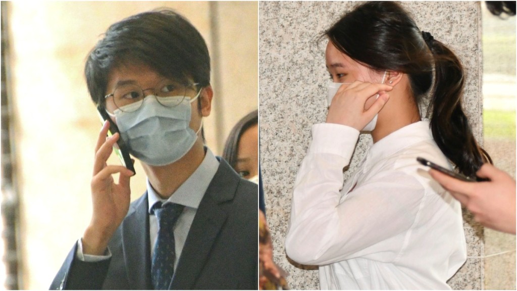被告左起:利文熙、陳宇晴。 資料圖片