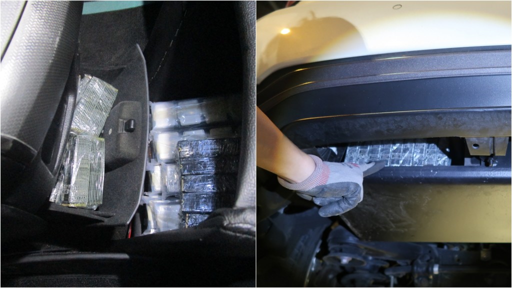 香園圍海關破北上私家車走私 拘兩司機檢$477萬硬碟及CPU