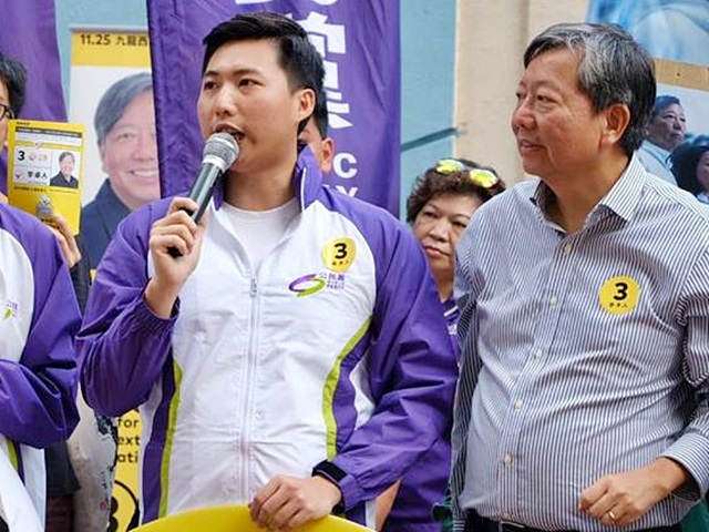 余德寶(左)及李卓人。余德寶FB圖片