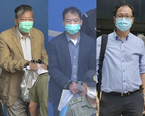 左:李卓人、胡志偉、蔡耀昌。資料圖片