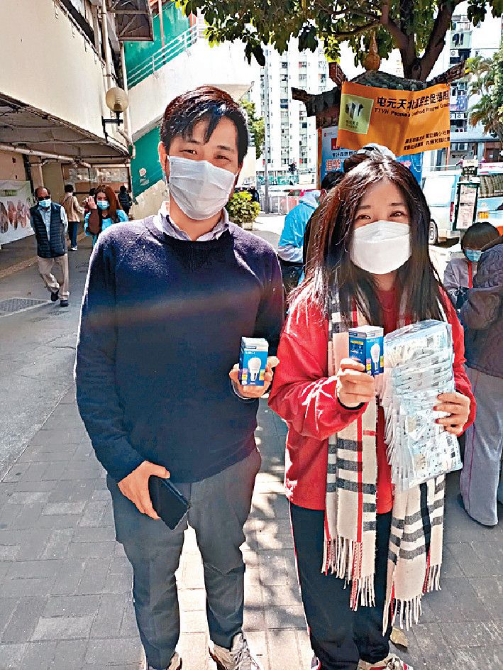 ■Michelle希望這次活動為弱勢社群送光送暖。