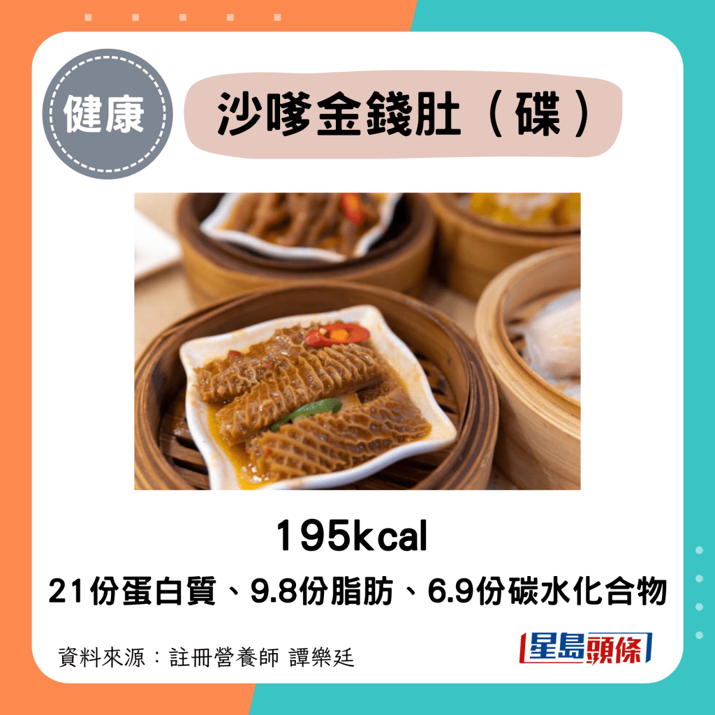 沙嗲金錢肚（碟） 195kcal