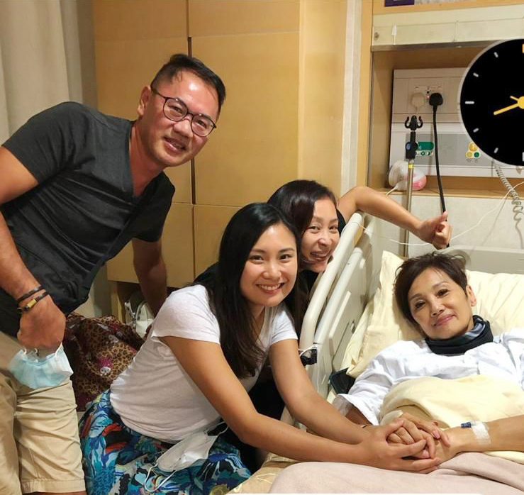 患病期間獲好多朋友支持和鼓勵，黎美嫻到過醫院探望。