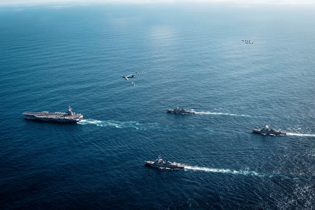 「福特號」戰鬥群將與已部署在加勒比海的多艘軍艦會合。路透社
