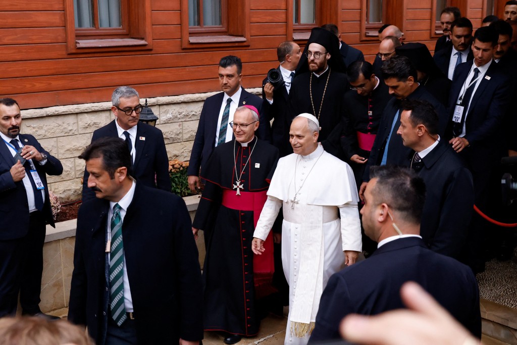 教宗良十四世到訪土耳其。路透社