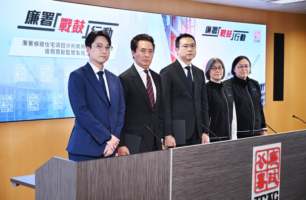 廉署採取「戰鼓」行動。蘇正謙攝 廉署採取「戰鼓」行動。蘇正謙攝