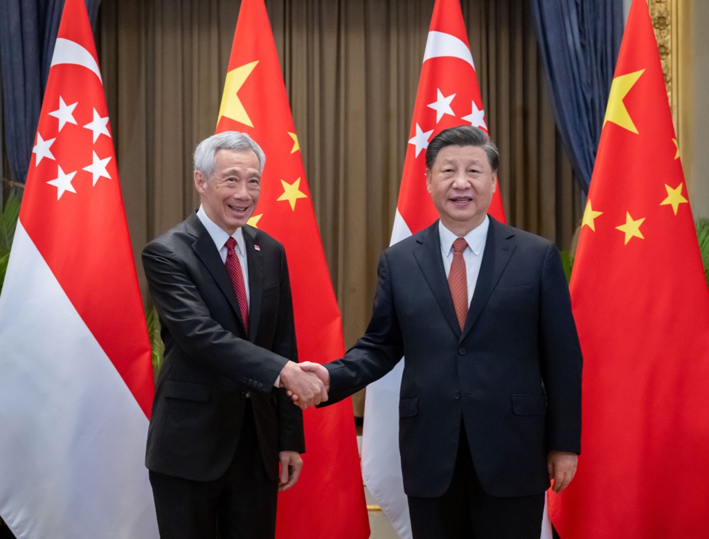 李显龙指，新加坡与中国关系非常好。(资料图片)