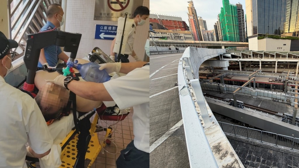 紅磡站對開男子墮橋 昏迷送院搶救