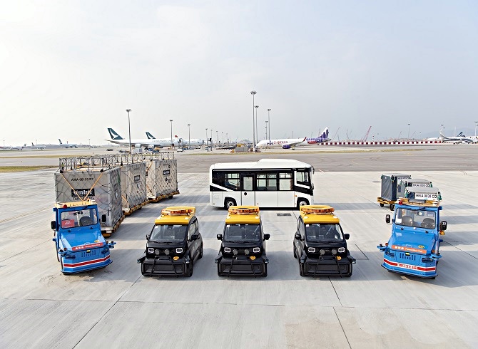 2021 年 9 月,機場引入無人駕駛巡邏車及其他無人駕駛車輛。資料圖片 2021 年 9 月,機場引入無人駕駛巡邏車及其他無人駕駛車輛。資料圖片