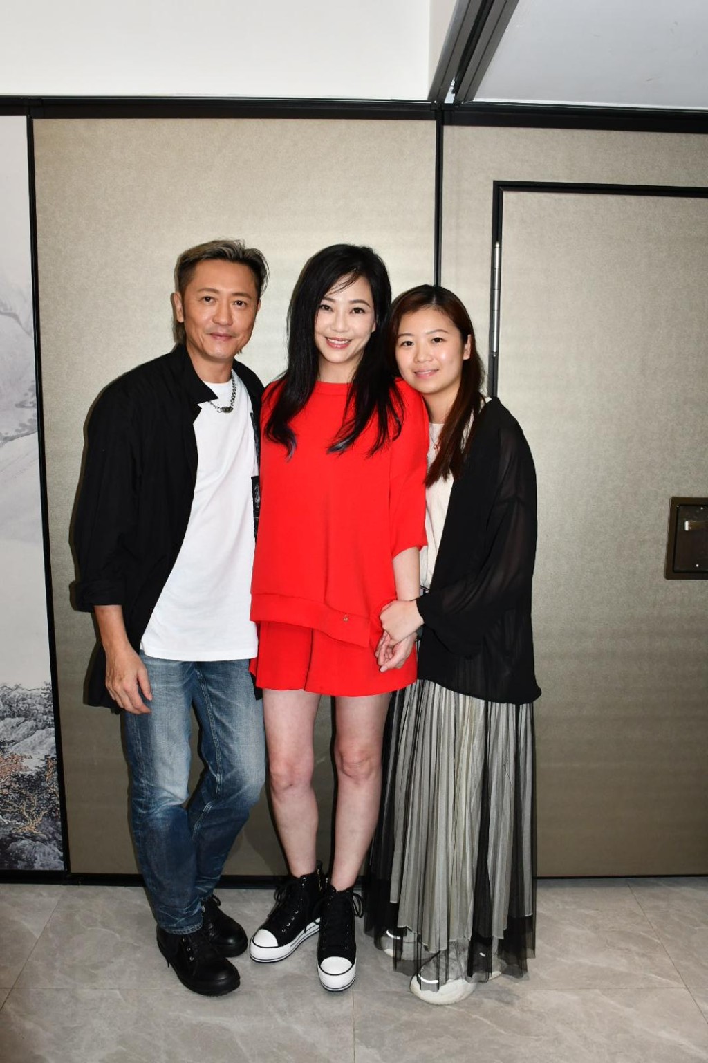 劉小慧與老公蘇志威及長女蘇君蕎（Yumi）。