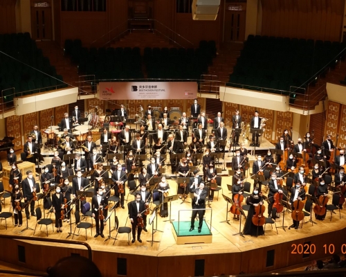 香港管弦樂團上周五表演情況。消息人士提供