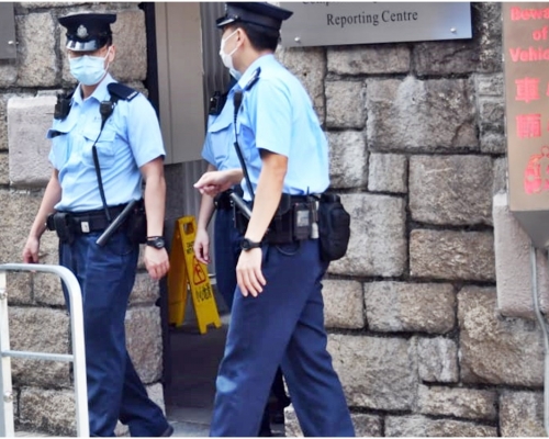 警方證實一名警員初步確診。資料圖片