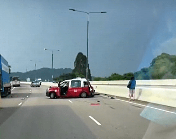 现场为港深西部公路。