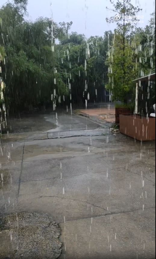 珠海部分街道積水。