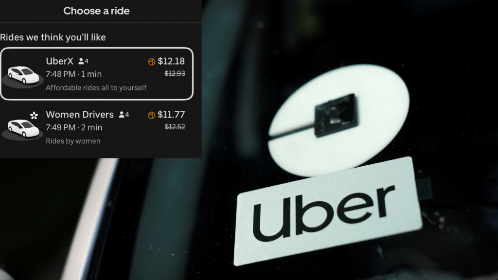 Uber在美國全面推出女性偏好功能。 X / 路透社