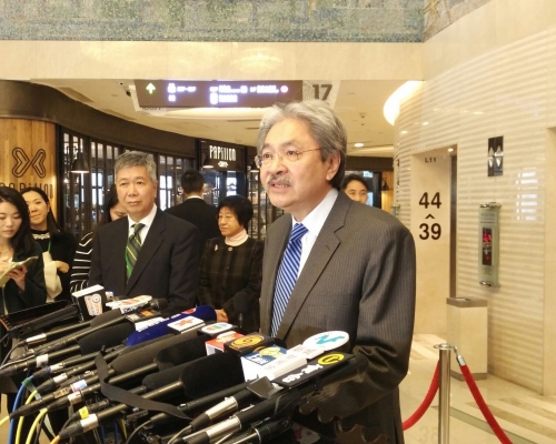 曾俊華稱為香港服務的參選初心無變。