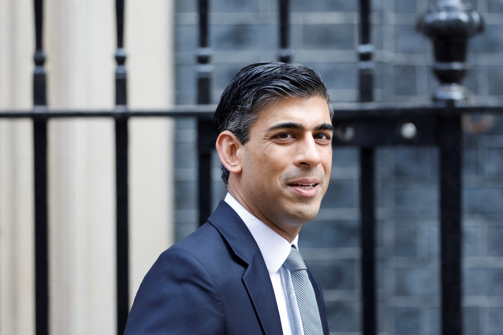 英國財政大臣蘇納克。路透社圖片