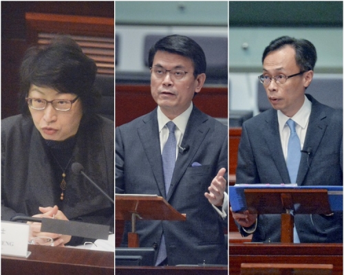 左起，鄭若驊、邱騰華、聶德權。