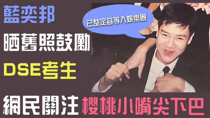 藍奕邦個下巴真係好尖呀!