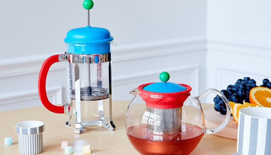 獨家Bodum茶壺及法式咖啡濾壺。