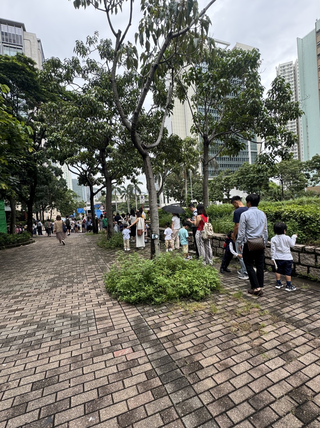 访问当日适逢首轮面试,校门外聚集了大批等候面试的家长和学生。(图片来源:Ohpama) 访问当日适逢首轮面试,校门外聚集了大批等候面试的家长和学生。(图片来源:Ohpama)